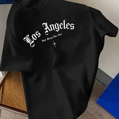 Playera Casual Los Angeles Cuello Redondo Hombre - Image 7