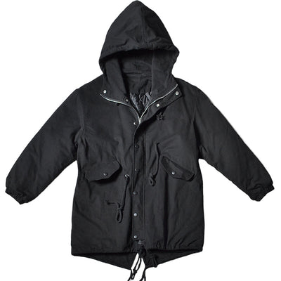 Abrigo Anorak Holgado Casual de Moda Oscura para Hombre - Image 7