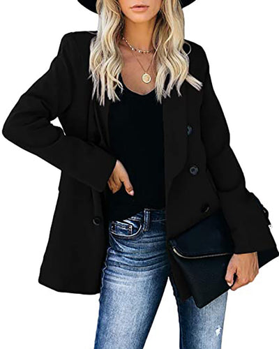 Blazer Cardigan Entallado con Botones para Mujer - Image 5
