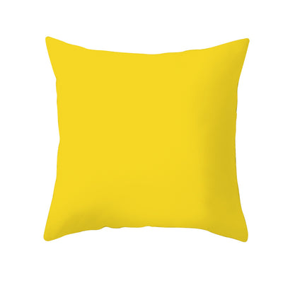 Almohada de Sofá de Algodón Lino Piel de Melocotón en Color Sólido - Image 2