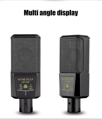 Kit Profesional de Micrófono Condensador con Tarjeta de Sonido - Image 14