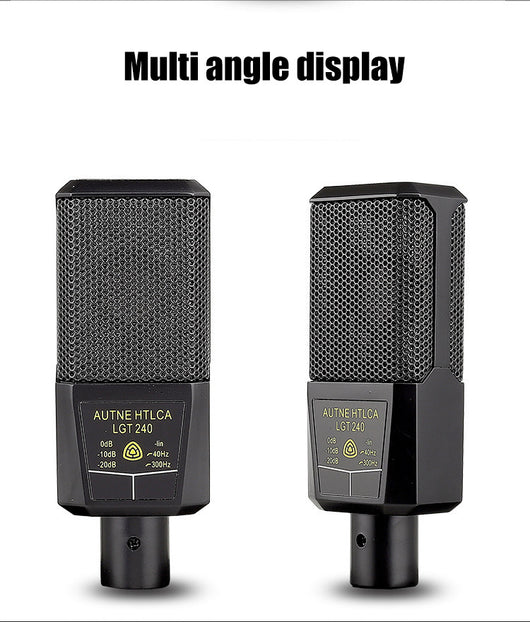 Kit Profesional de Micrófono Condensador con Tarjeta de Sonido - Image 14