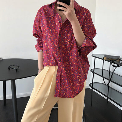 Camisa Estampada Slim Fit Manga Larga Versátil - Image 8