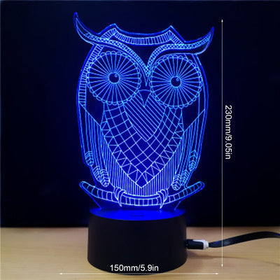 Lámpara LED Estéreo 3D con Luz Multicolor para San Valentín - Image 6