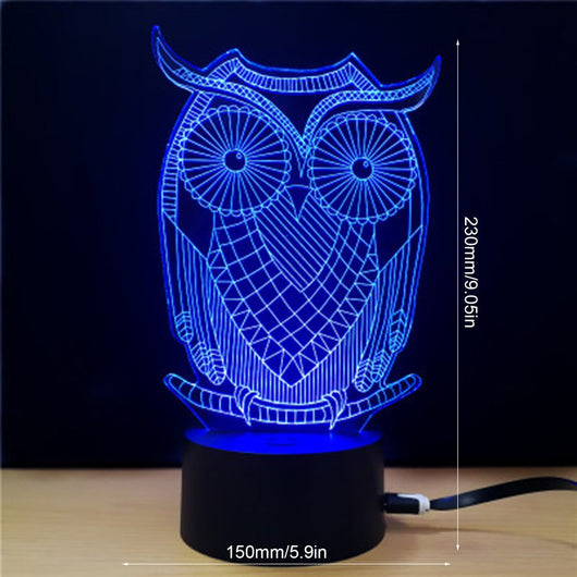 Lámpara LED Estéreo 3D con Luz Multicolor para San Valentín - Image 6