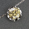 Moissanite necklace 1.5 carats VVS1 Champagne