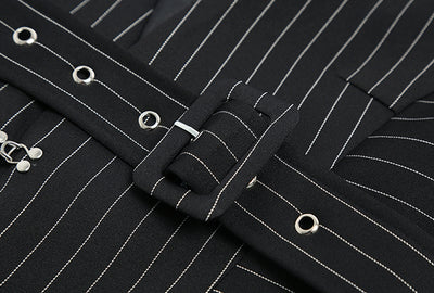 Blazer de Rayas para Mujer - Elegancia Profesional - Image 4