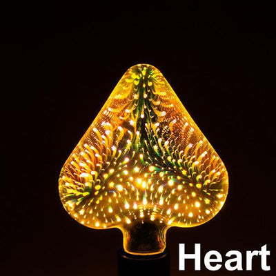 Bombilla LED Decorativa 3D Fuegos Artificiales - Múltiples Formas y Voltajes - Image 15