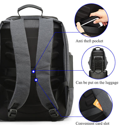 Mochila Ejecutiva de Viaje con Carga USB - Gran Capacidad para Hombre - Image 9