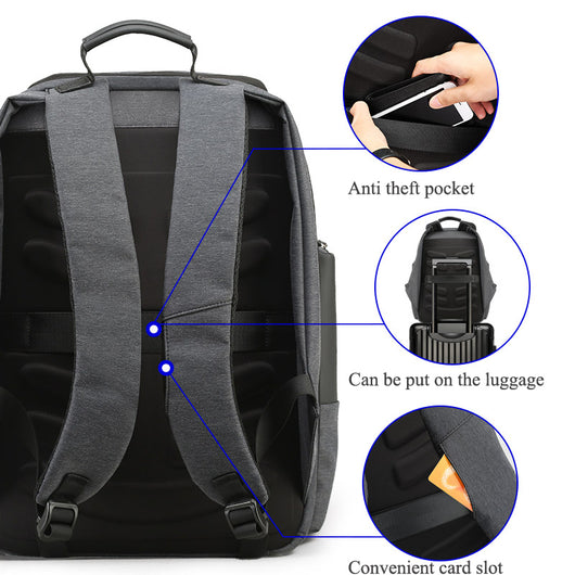 Mochila Ejecutiva de Viaje con Carga USB - Gran Capacidad para Hombre - Image 9