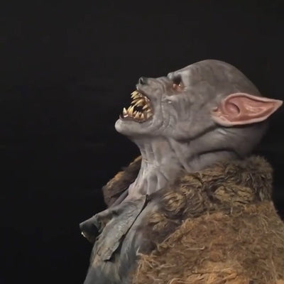 Máscara de Lobo Hombre Halloween - Disfraz Cosplay Cabeza Giratoria Realista - Image 2