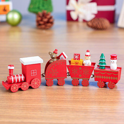 Set de 4 Trenes de Madera Miniatura para Niños - Image 17
