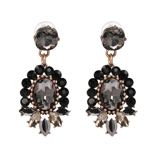 Aretes Retro de Perla y Diamante en Aleación - Image 17