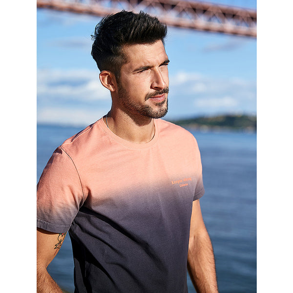 Playera Degradada de Manga Corta para Hombre