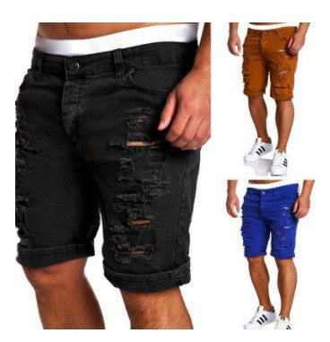 Shorts Casuales Desgastados para Hombre - Image 2