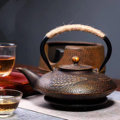 Tetera de Hierro Fundido Peonía - Juego de Té Tradicional - Image 40