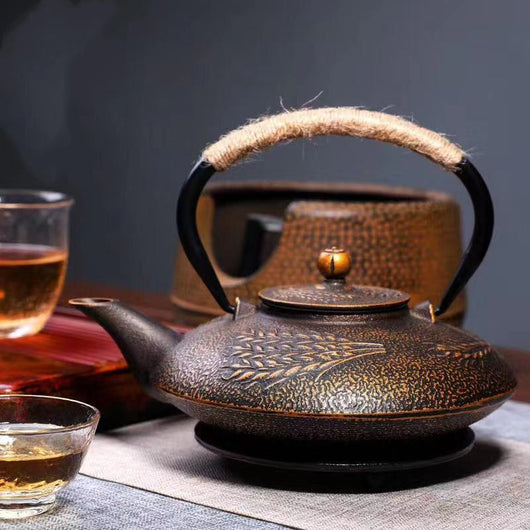 Tetera de Hierro Fundido Peonía - Juego de Té Tradicional - Image 40
