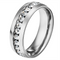 New Fashion Crystal Rings for Women Dorado Color Color Stainless Steel Jewerly Gifts Plateado 10