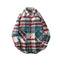 Camisa Étnica de Lana para Hombre con Mangas Largas Gruesas