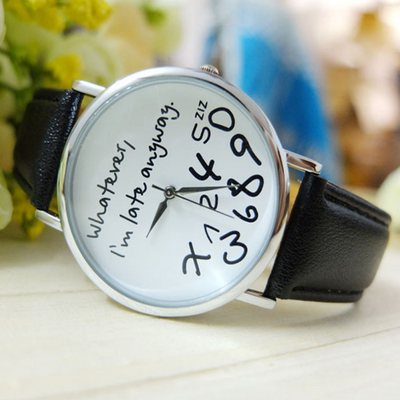 Reloj de Pulsera Geneva Casual para Mujer - Correa de Cuero con Pantalla Digital Irregular - Image 2
