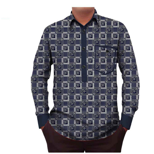 Playera de Algodón con Estampado Batik para Hombre - Image 8