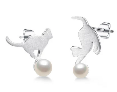 Aretes de Perla Cepillados Estilo Coreano Hipoalergénicos - Image 8