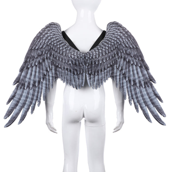 Alas de Ángel Oversized Unisex Negro y Blanco para Halloween - Image 11