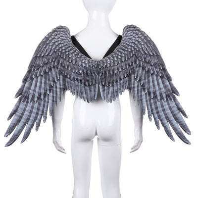 Alas de Ángel Oversized Unisex Negro y Blanco para Halloween - Image 11