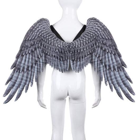 Alas de Ángel Oversized Unisex Negro y Blanco para Halloween - Image 11
