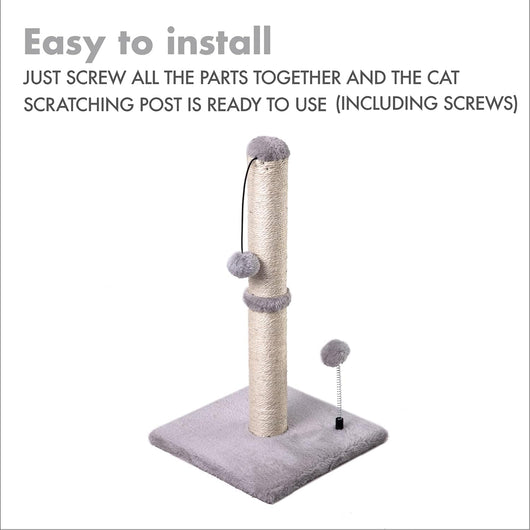 Rascador de Sisal Premium para Gatos y Gatitos con Pelota Colgante - Image 4