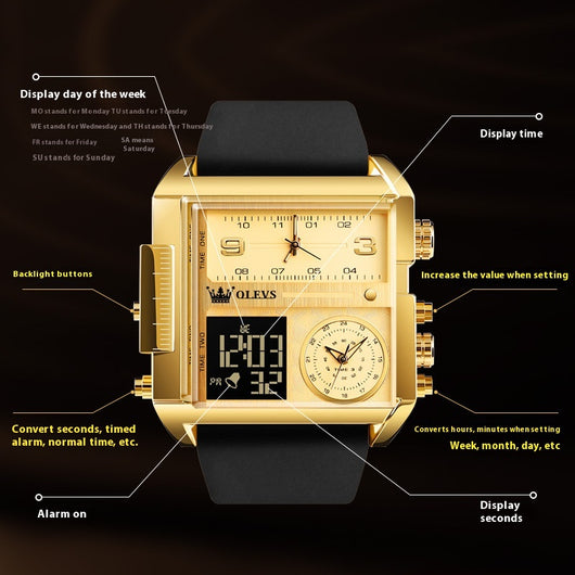 Reloj Deportivo Multifunción con Movimiento de Cuarzo - Image 3