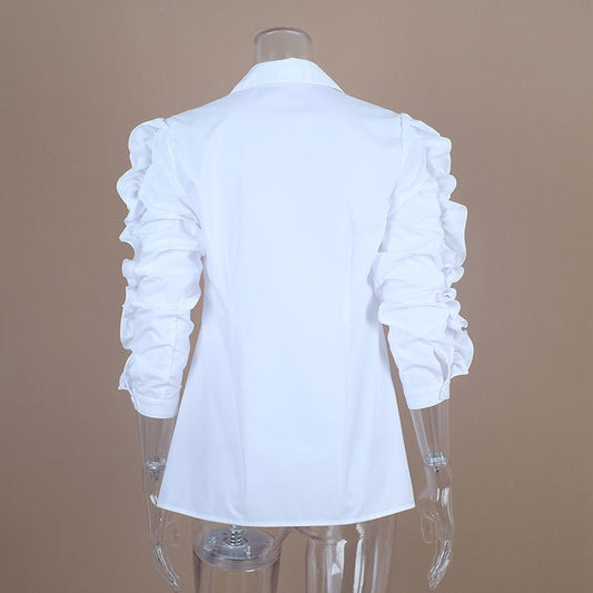Camisa de Solapa Larga con Detalle Fungus - Image 2