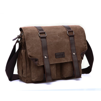 Bolsa de Lona Casual para Hombre - Diseño Minimalista y Versátil - Image 5