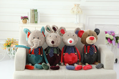 Peluches Surtidos Payaso, Elefante, Ratón, Conejo y Oso - Juego Familiar - Image 5