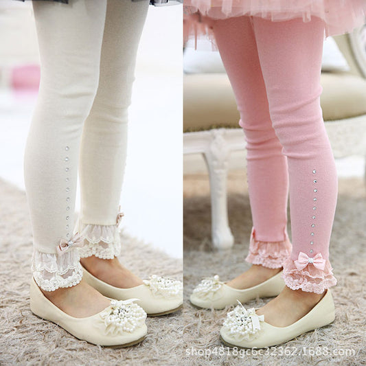 Leggings con Lazo y Volantes de Encaje - Image 2