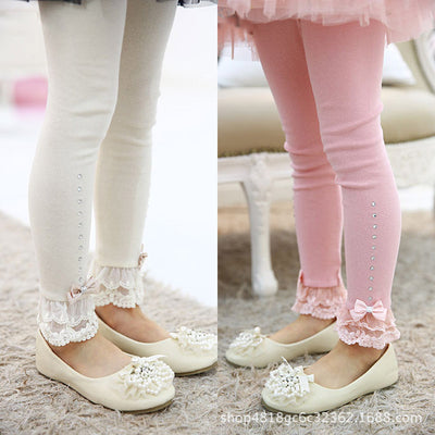 Leggings con Lazo y Volantes de Encaje - Image 2