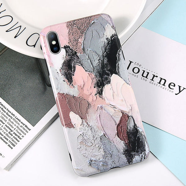 Funda para celular con diseño pintura al óleo protección total