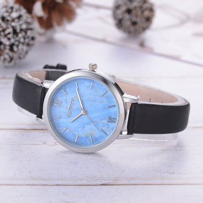 Reloj de Cuero Marmolado GAIETY - Diseño Minimalista y Adorable - Image 3