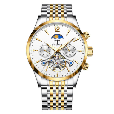 Reloj Mecánico Tourbillon Hueco Luminoso Resistente al Agua para Hombre - Image 14