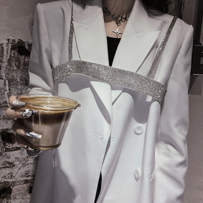 Blazer Doble Botonadura Blanco para Mujer - Traje Ejecutivo - Image 2