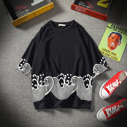 Camiseta Casual Japonesa de Manga Corta - Estilo Chino Contemporáneo - Image 2