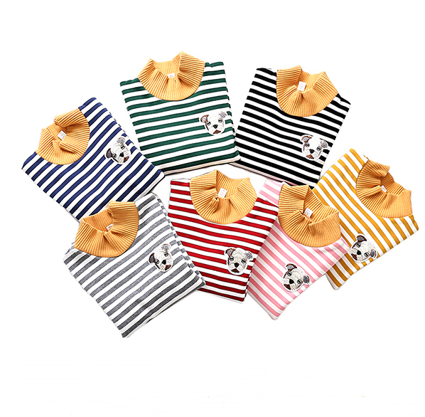Camiseta Térmica Infantil de Cuello Alto - Algodón Puro para Niños y Niñas