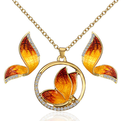 Aretes de Perla Mariposa - Set de Diseño Elegante - Image 10