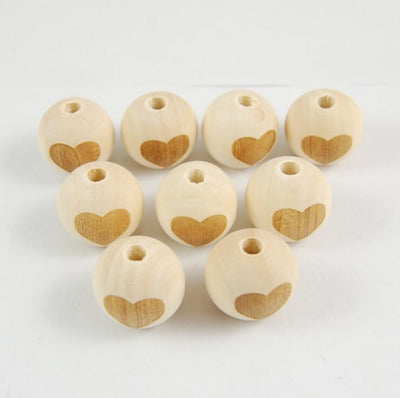 Cuentas de Madera Grabadas a Láser para Joyería DIY - Image 5