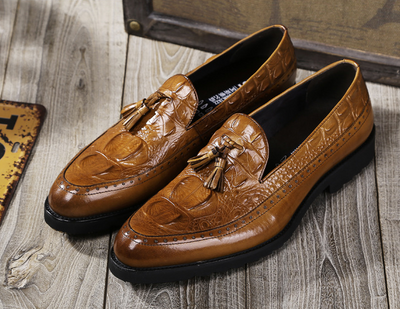 Zapatos de Vestir para Hombre con Borlas y Tallado Brock - Image 4