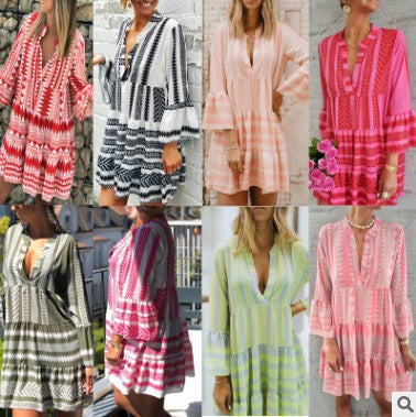 Vestido Estampado Suelto Estilo Europeo - Image 2