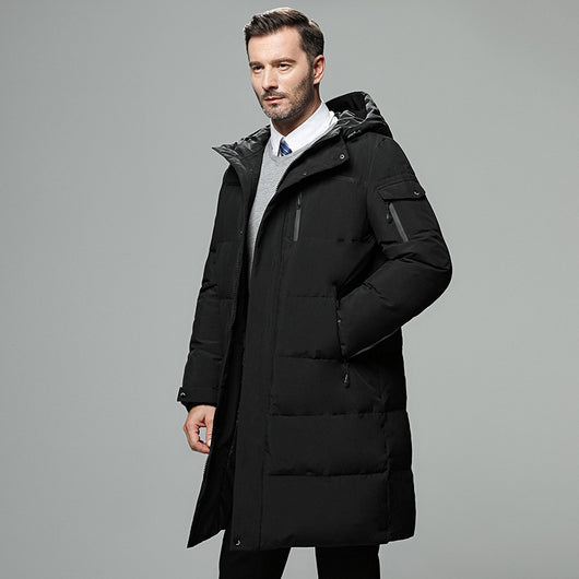 Parka Larga Acolchada de Plumas para Hombre - Image 5