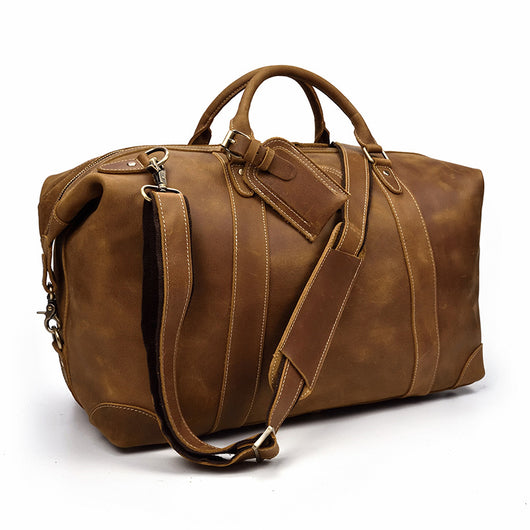 Bolsa Mensajera de Cuero Genuino Estilo Retro con Gran Capacidad para Hombre - Image 22