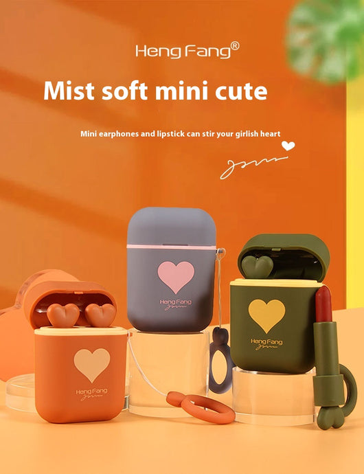 Estuche Portátil para Audífonos con Diseño Cartoon y Labial Mate - Image 12
