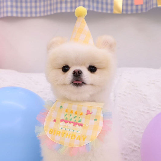 Babero Fiesta Cumpleaños para Perros - Toalla Absorbente Saliva - Image 2